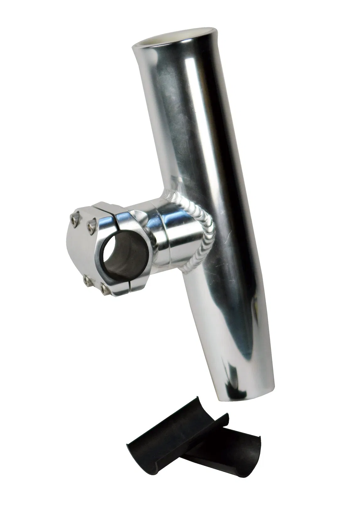 53771 – C.E. SMITH Fishing Rod Holder, Use To Hold Fishing Rod Clamp-On Mount Cradle Anodized Aluminum